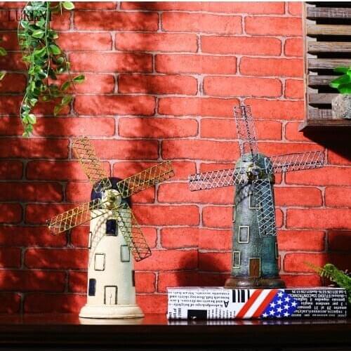 Dutch Building Windmill Resin Craft Decoration Decoration Coffee Bar Home Creative Piggy Bank