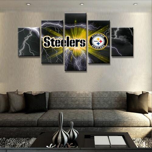 Painting Frame Art Poster Wall Picture 5 Panel Football Sport Club Home Decor Print On Canvas For Living Room Drop Shipping