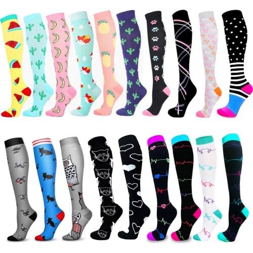 Compression Socks For Varicose Veins Men Women Nurses Atheletic Soccer Football Outdoor Running Hiking Fitness Compression Socks