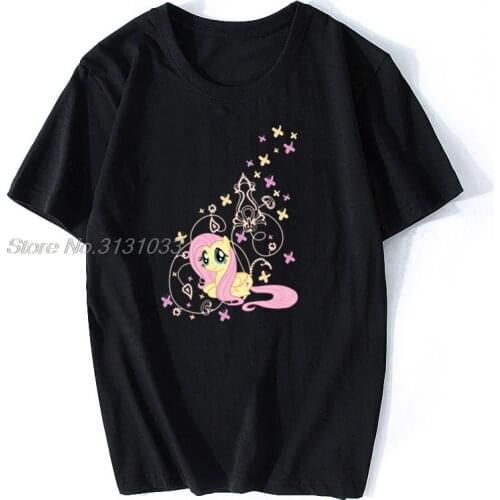 Latest Fluttershy Gift Tshirts Round Collar Khabib Nurmagomedov Men Tops Shirts Longline Sleeve NEW YEAR DAY Gift Tops Shirts
