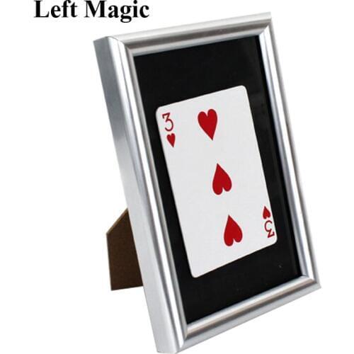 Signed Card Thru the Frame Magic Tricks Signed Card Appear Inside Frame Magia Magician Stage Gimmick Prop Illusion Mentalism Fun