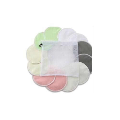 Newest 200 Pairs Plain Color Nursing Pads PUL+ microfiber+bamboo terry Colorful Mummy Bamboo Terry Fiber breast pad