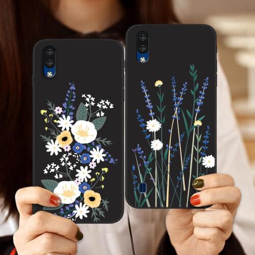 Luxurious Cute Flowers lavender Phone Case for ZTE Blade A3 A5 A7 2020 Phone Case TPU Cartoon Silicone Soft Shell