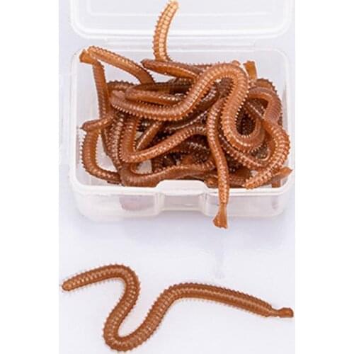 Fishing tackle 2020 1box vivid bionic sandworm bait freshwater universal earthworm soft bait for fishing рыболовные снасти 2020