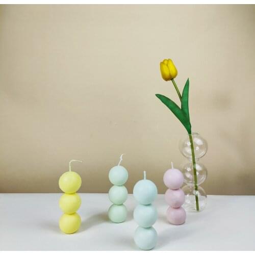 Diy Candles Mould Round Ball Wax Candle Mold Aromatherapy Plaster Candle 3d Silicone Mold Hand-made Aroma Wax Soap Candles Mold