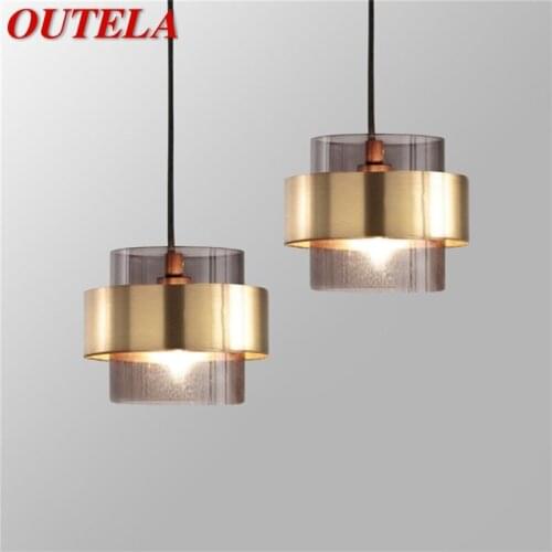 OUTELA Nordic Pendant Light Fixture Modern Simple LED Lamp Decorative For Home Bedroom Dining Room