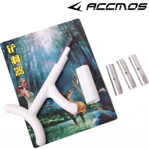 Archery Arrow Feather Scraper Strippe Vane Feather Fletching Glue Remover DIY Arrow Shaft Tool Hunting Arrow Accessories