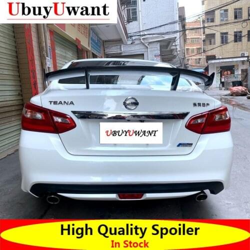 UbuyUwant Auto Trunk Rear Spoiler For Nissan Teana Altima 2016-2018 Carbon Fiber Tail Trunk Wing Boot Cover Spoiler GT Style