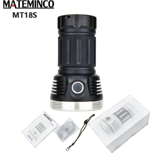 MATEMINCO MT18S stronglight Flashlight 18* SST20 LEDs max 15000 lumens beam 616 meter High CRI Handheld outdoors torch