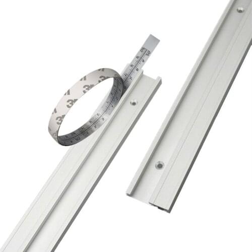 T Track Aluminium 45 Type Woodworking T-slot Miter Track Jig Miter Track Stop for Router Table Bandsaws DIY Tools 300-800MM