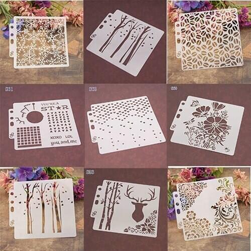 Christmas Snowflake Deer DIY Layering Stencils Template For Walls Painting Scrapbooking Stamping Craft