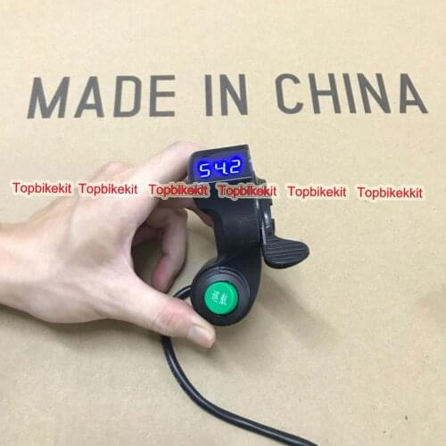 24V / 36V / 48V / 60V Thumb Throttle with Cruise function LED voltage display for ebike e-scooter