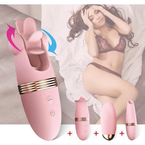 Vibrator For Women Sex Toys Clitoris Stimulator G-spot Oral Lick Vagina Masturbator Cunnilingus Orgasm Sucke Four piece set