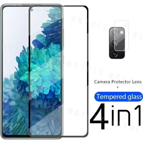 Screen Protector For Samsung Galaxy S20 FE Glass For Samung A12 A42 A02S S21 S20 FE Tempered Glass Phone Film For Samsung S20 FE