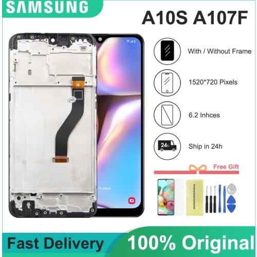 100% Tested 6.2'' For Samsung galaxy A10s lcd A107/DS A107F A107FD A107M Display Touch Screen Digitizer For Samsung A10S lcd