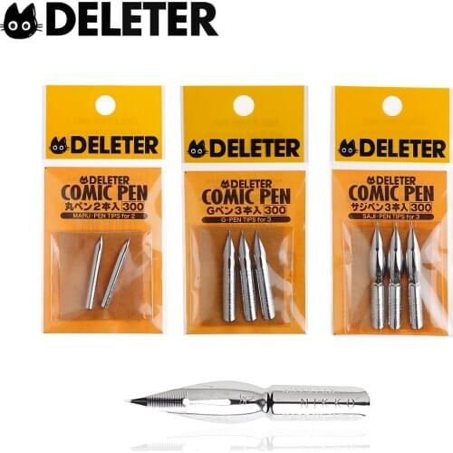 2PCS TOP Japan Deleter Sunlight / Zebra Series Comic D Tib Dip Pen Tib Nib Set