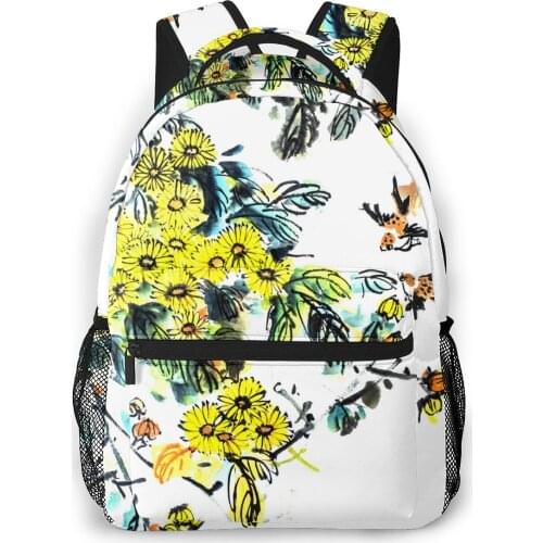 2021 Backpack Women Shoulder Bag Culture Spring Flowers Painting Fashion School Bag For Teenage Girl Backpacks Travel Bag