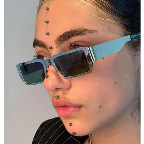 2021 Personality Fashion Small Frame Sunglasses Women Men Luxury Brand Designer Metal Sun Glasses Street Beat Goggle Eyewear UV