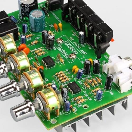 40W+40W 2.0 DIY Speaker Amplifier Board with TDA 8944/8946 Chip & DC12V-2A Equipped with Dual Filter Capacitors