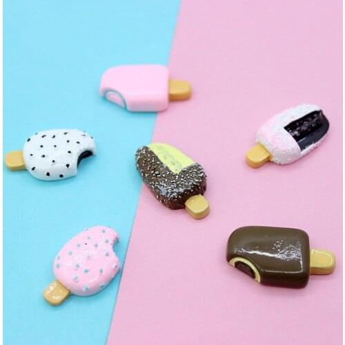 5 Pcs Cute Simulated Ice Cream Donut Filler For Fluffy Clay Funny Children Toys DIY Kit Accessory Modeling Clay