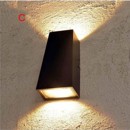 Free Shipping 12W 6W COB LED Wall Light Minimalist Creative Outdoor&Indoor Lighting Garden Yard Porch Corridor Wall Lamps 6pcs