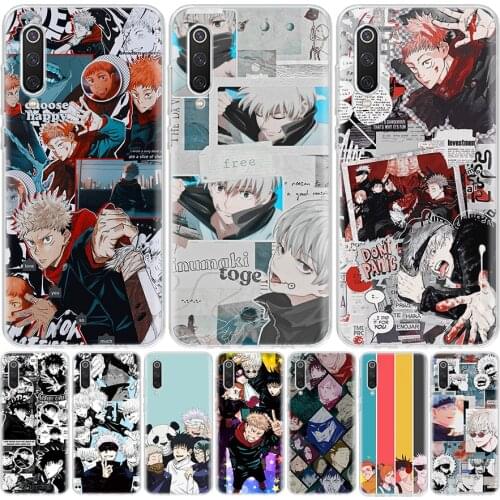 New jujitsu Kaisen animation Phone Case For Xiaomi Mi 11 9 8 A3 A2 A1 CC9 E 9T 10T Note 10 Lite F2 Pro F3 X3 6X 5X F1 Coque Cove
