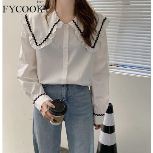 FYCOOKY Women's Blue Shirts