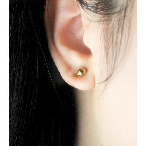 Jewellery Components Gold Color Findings Cabochon Setting Earrings Pin Cup Pit Stud Earring Base DIY Making Ear Studs Head Pins