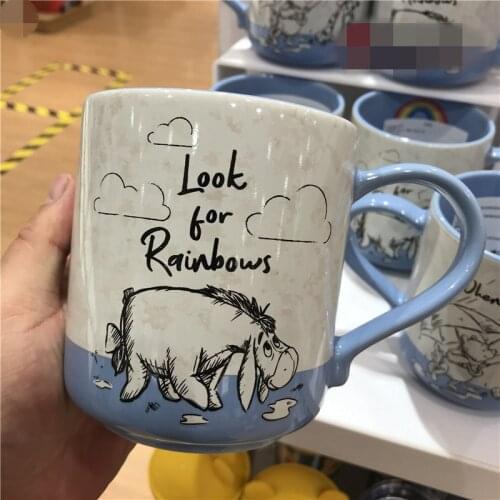 New Style Shanghai Disney Pooh Tigger Yier Cartoon Mug Painting Ceramic Cup Drinking Cup Decoration gift AG2372