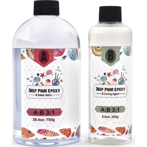 AB glue crystal epoxy resin glue quick-drying 3:1 glue silicone mold jewelry making fast hardening solid resin glue accessories