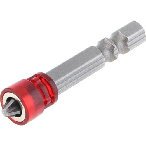 50mm S2 Tool Steel Single Cross Screwdriver Bits with Magnetic Circles for Any Power Drill Drilling Plasterboard Drywall