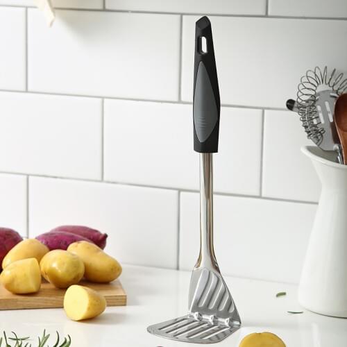 Seacreating Stainless Steel Potato Masher with Smooth Anti-Slip Grip Masher for Bean Vegetable Fruit Baby Food