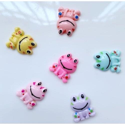 20PCS 17*20MM Multicolor cute resin animal model DIY scrapbook is suitable for hairpins, shoes and other decorative handicrafts