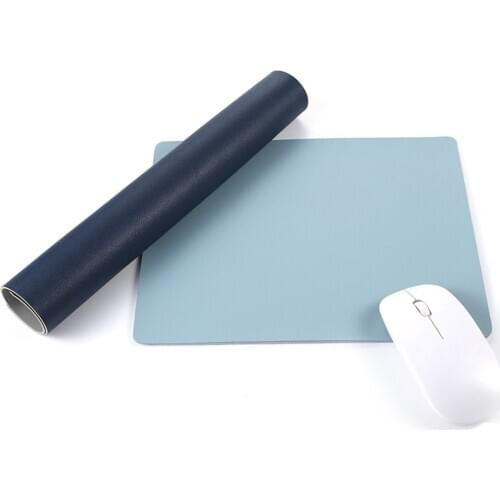 Fashion Notebook Mouse Pad Non-slip PU Leather Waterproof Computer Mouse Pad Simple Office Game Desktop Table Mat 26X21CM