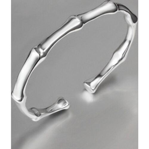 Fashion Popular Classic Bamboo Shaped Woman Bracelet Jewelry Accessories Silver Color Drop Shipping BL-0385