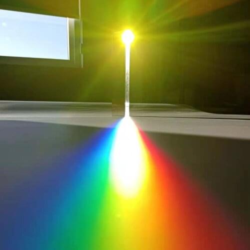 Optical Glass 30*30*150MM Triangular Prism Large Rainbow Photo Student Gift Experimental Equipment Mitsubishi Mirror