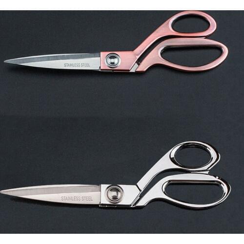 Prajna Professional Tailor Vintage High Quality Stainless Steel Scissors Leather Fabric Cutter Golden Sharp Needlework Scissors