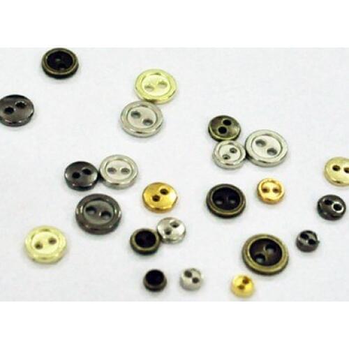100PCS 3mm 4mm 5mm 6mm 7mm 8mm Metal round bread Super Small Mini Buttons DIY for Doll Baby blyth Clothing Sewing Accessories