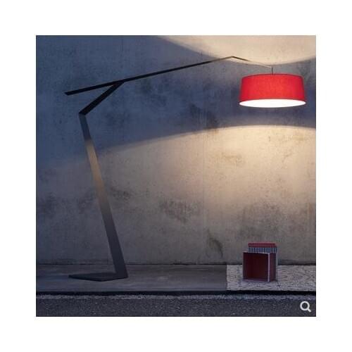 Fishing lamp designer ins floor lamp extremely simple luxury Nordic study bedroom post-modern living room net red vertical