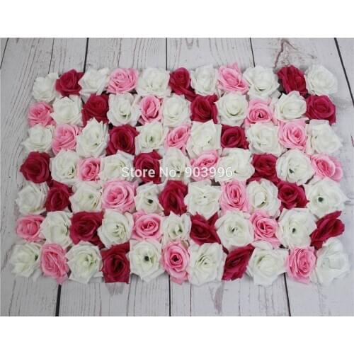 SPR mix color Shipping 60*40cm Artificial silk rose flower wall wedding background lawn/pillar flower home market decoration