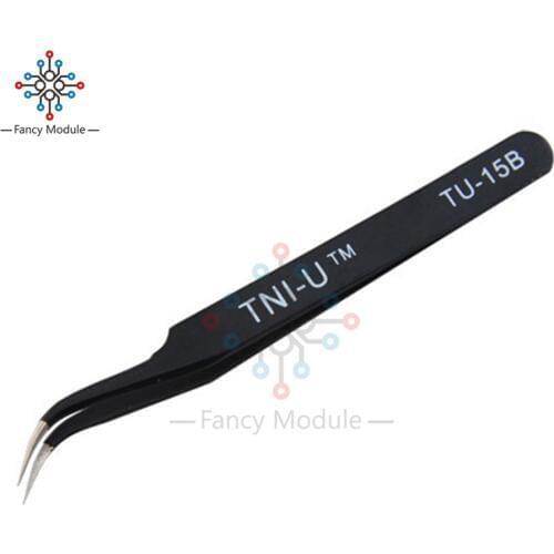 TU-15B Anti-static Tweezer Non-magnetic Elbow Tweezers