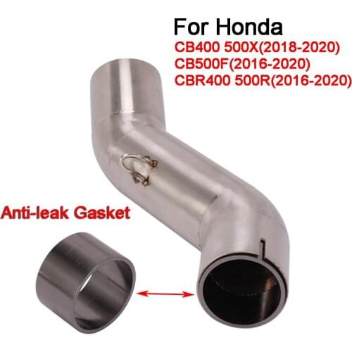 Anti-leak Gasket For Honda CB400 500X 2018-2020 CB500F 2016-2020 CBR400 500R 2016-2020 Slip On Exhaust Middle Link Connect Pipe