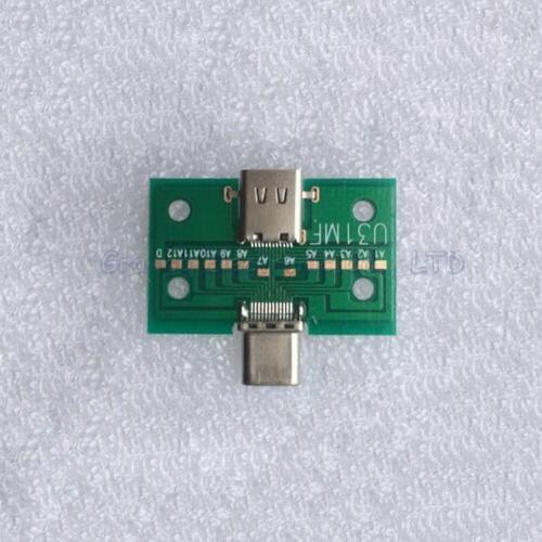 High quality USB3.1 TYPE C male to female connector adapter TYPE-C test board