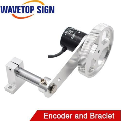 WaveTopSign Laser Marking Machine Printer Encoder Bracket Automated Production Line Flying Laser Marking Machine Encoder Braclet