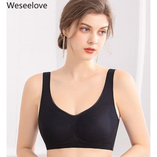 Weseelove 5 Colors Bras for Women Plus Large Big Size Ladies Push Up Bralette Lingerie Soutien Gorge Femme Extra Large Bra X42-3