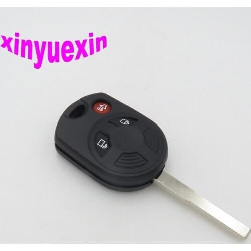Xinyuexin Blade Transponder Chip Key Shell FOB Case For Ford 2+1 3 Buttons Replacement Key Shell FOB Case No Logo