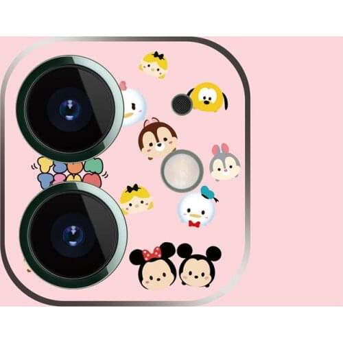 Cartoon Disney Mickey Minnie Camera Protector Case for Iphone 12 Camera Film Protector for Iphone 12 ProMax Lens Protective Film
