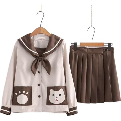 Womens Dress Sets 2 Piece Set Clothing Single-breasted Bow Jackets with Hight Waist Mini Pleated Skirts 2021 Autumn Sweet Set