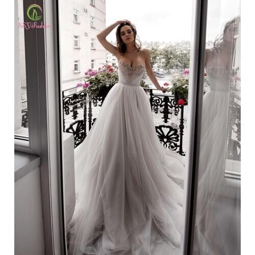 SSYFashion New High-end Evening Dress Sweetheart Sexy Pearls Beading Long Beach Formal Gowns for Women Vestidos De Noche