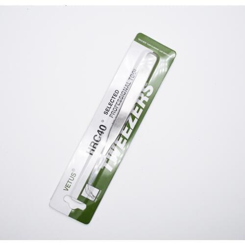 1Pc VETUS ST-10 Stainless Steel False Eyelash Extension Tweezers Repair Tools